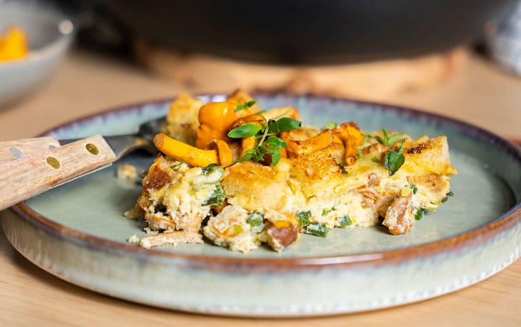 Frittata med Lantgoda og kantareller - Oppskrifter | Pågen